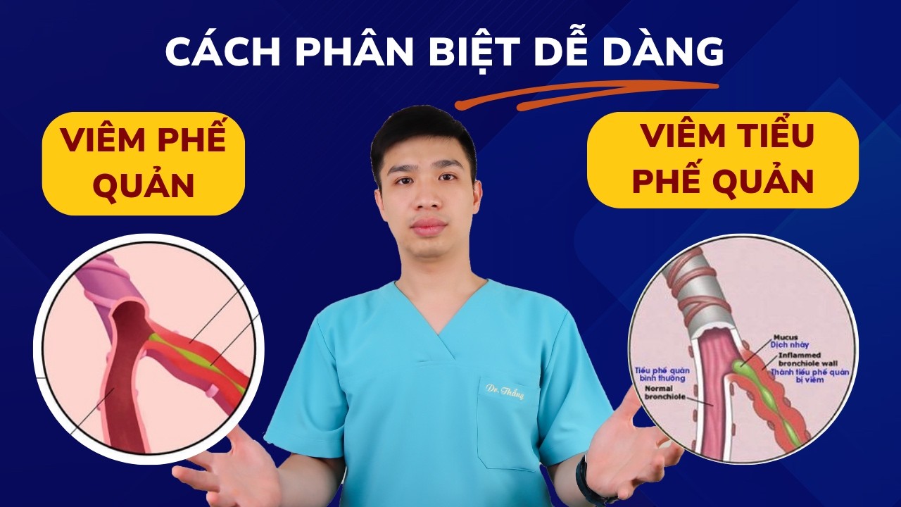 Phân biệt viêm phế quản và viêm tiểu phế quản ở trẻ nhỏ